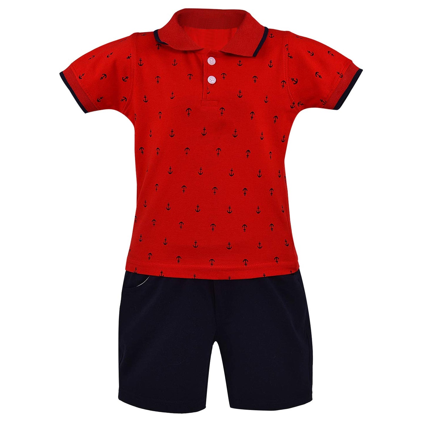 Wish Karo Unisex T-shirts-Shorts for Baby Boys- Girls Clothing Sets-(bt67rd)