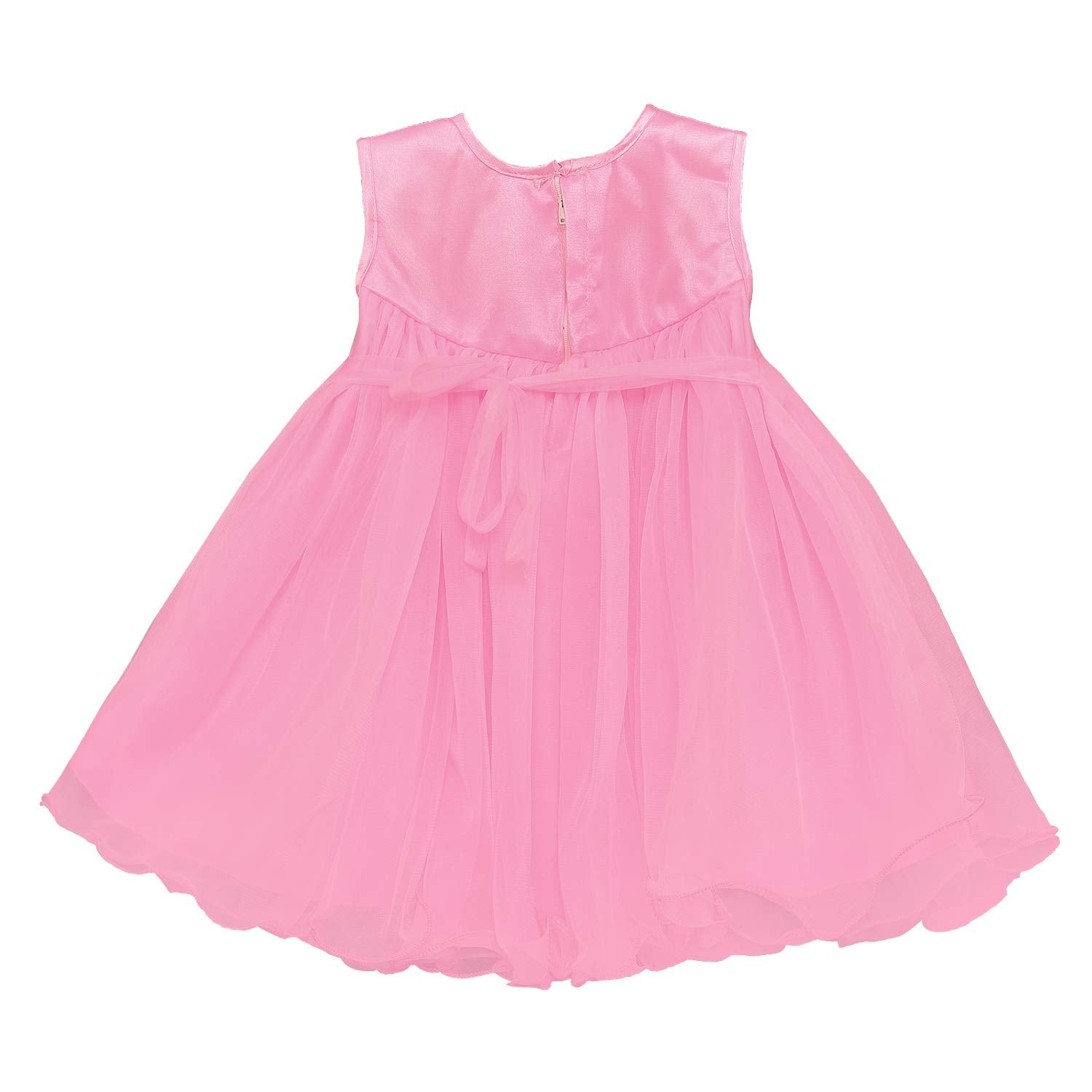 Baby Girls Party Wear Frock Birthday Dress For Girls bxa197bpnk - Wish Karo Party Wear - frocks Party Wear - baby dress