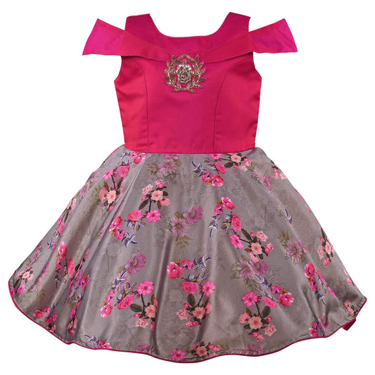 Baby Girls Party Wear Frock Birthday Dress For Girls bxa241pnk - Wish Karo Party Wear - frocks Party Wear - baby dress
