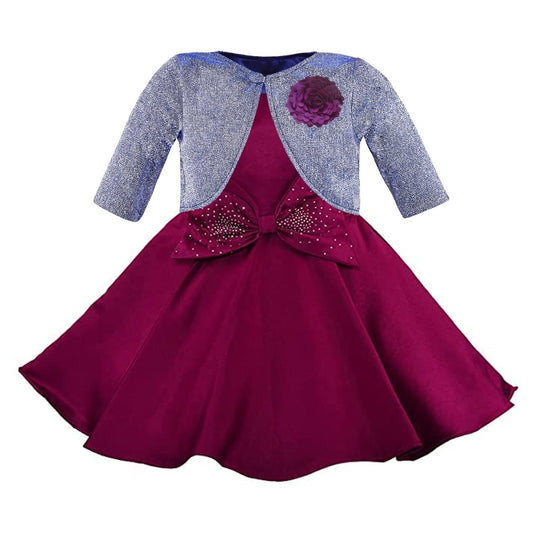 Wish Karo Baby Girls Partywear Frocks Dress With Jacket bxa245wnJKTBLUL