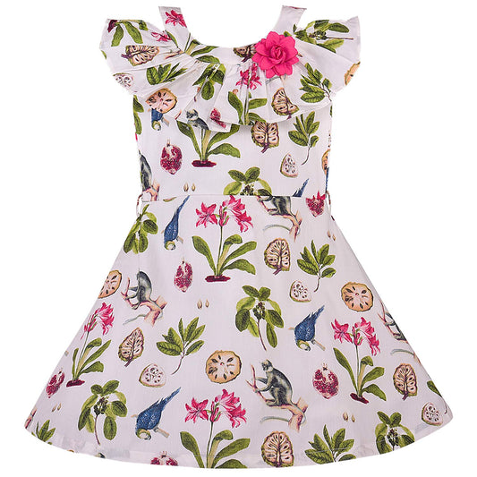 Baby Girls Frock Dress-bxa252w - Wish Karo Party Wear - frocks Party Wear - baby dress