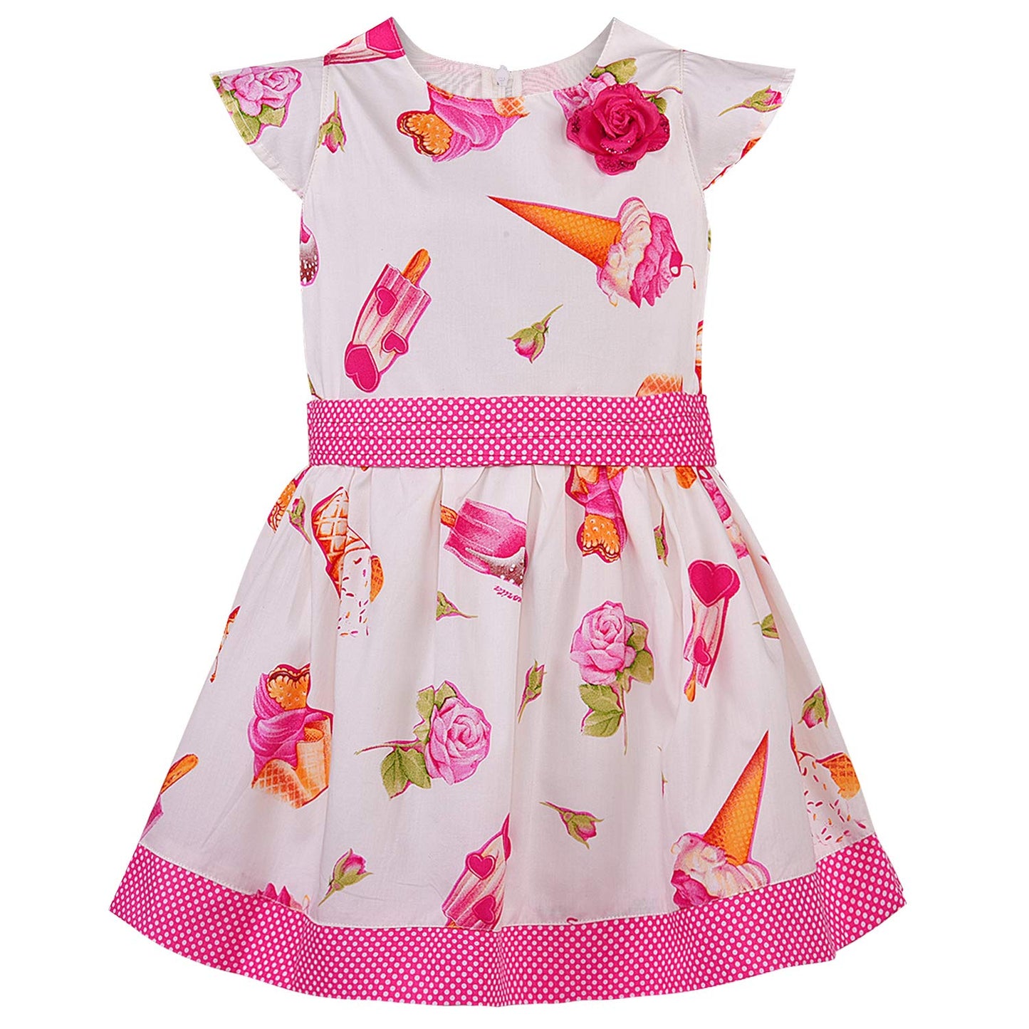Baby Girls Dress Frock-bxa253pnk - Wish Karo Party Wear - frocks Party Wear - baby dress