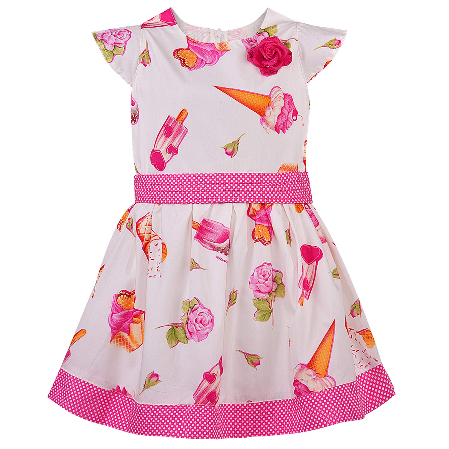 Baby Girls Dress Frock-bxa253pnk - Wish Karo Party Wear - frocks Party Wear - baby dress