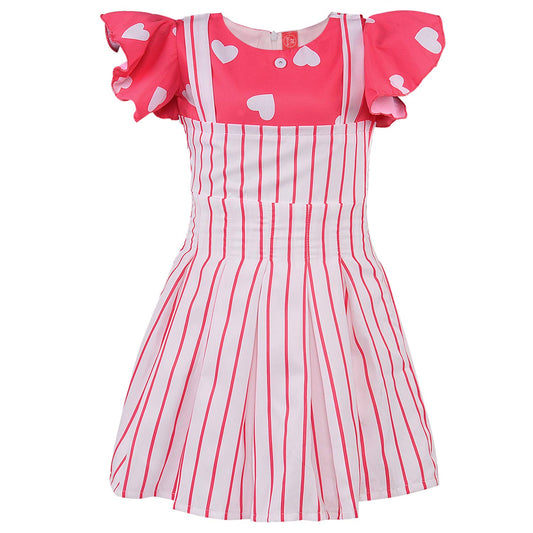 Baby Girls Dress Frock-bxa254pnk - Wish Karo Party Wear - frocks Party Wear - baby dress