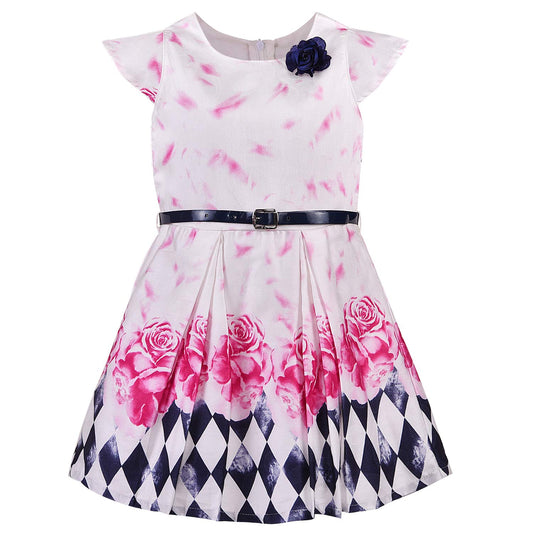 Baby Girls Dress Frock-bxa256pnk - Wish Karo Party Wear - frocks Party Wear - baby dress