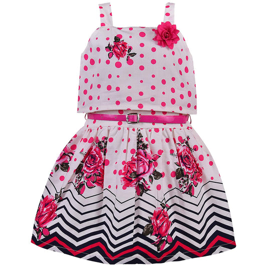 Baby Girls Cotton Frock Dress for Girls-bxa259pnk - Wish Karo Party Wear - frocks Party Wear - baby dress