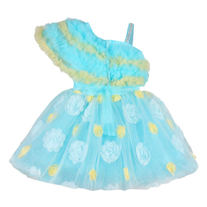 Wish Karo baby girls partywear frocks dress  bxap250blu