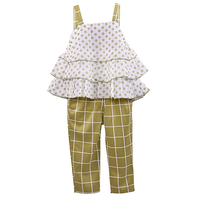 Wish Karo Baby Girls Top and Pant Dress For Girls-(csl288grn)