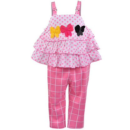 Wish Karo Baby Girls Top and Pant Dress For Girls-(csl288pnk)