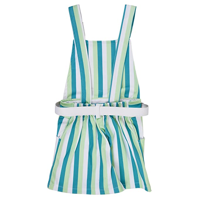 Wish Karo Baby Girls Dungaree Dress for Girls-(csl296grn)