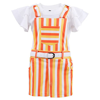 Wish Karo Baby Girls Dungaree Dress for Girls-(csl296org)