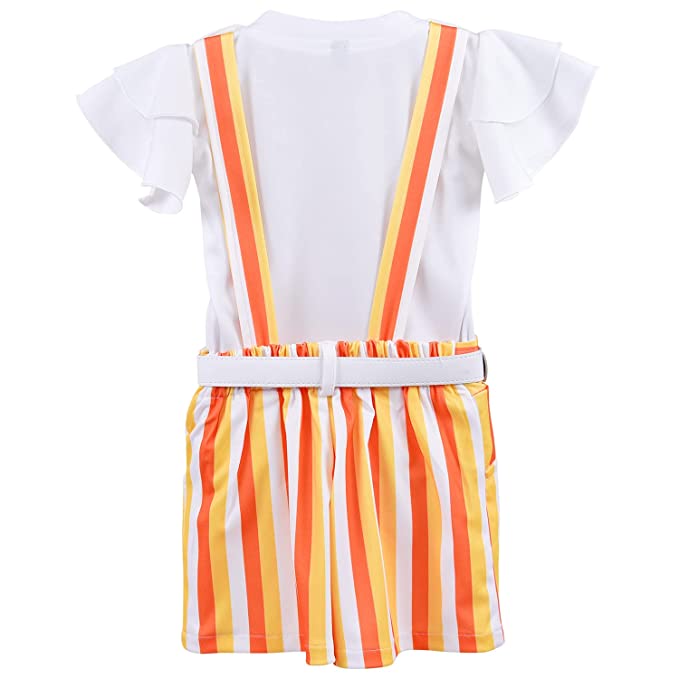 Wish Karo Baby Girls Dungaree Dress for Girls-(csl296org)