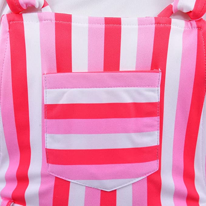 Wish Karo Baby Girls Dungaree Dress for Girls-(csl296pnk)