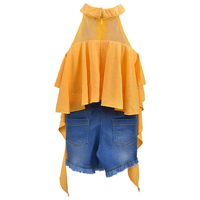 Wish Karo Baby Girls Top and Shorts Dress For Girls-(csl299y)