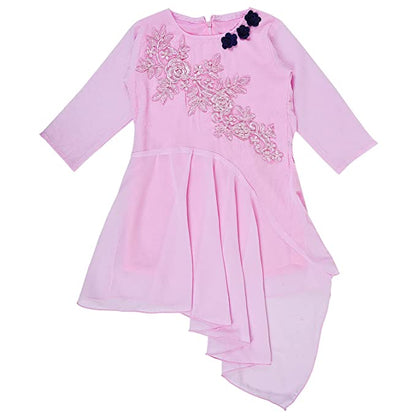 Wish Karo Baby Girls Top and Palazzo Dress for Girls-(csl304bpnk)