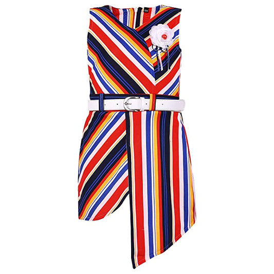 Wish Karo Baby Girls Frocks Dress for Girls-(csl308blu)