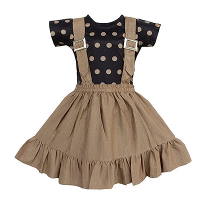 Wish Karo Baby Girls Frocks Casual Dress for Girls-(csl309bwn)