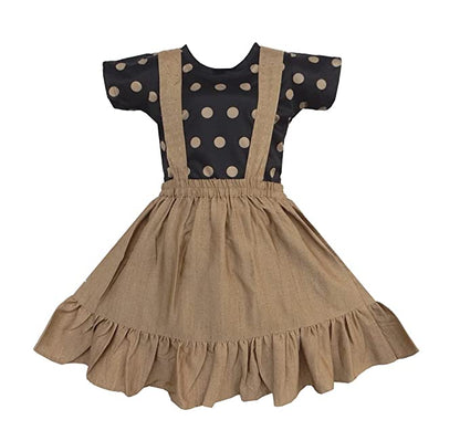 Wish Karo Baby Girls Frocks Casual Dress for Girls-(csl309bwn)