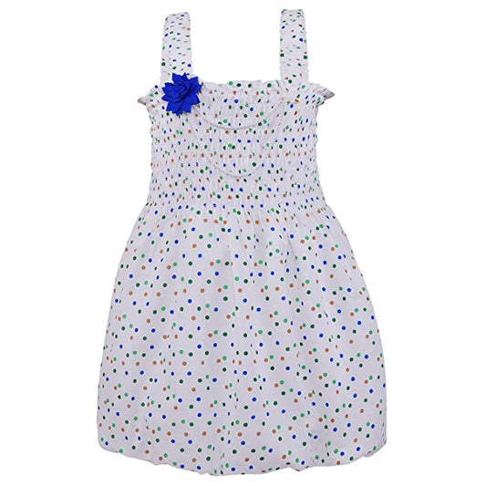 Wish Karo Baby Girls Frocks Dress for Girls-(csl310blu)