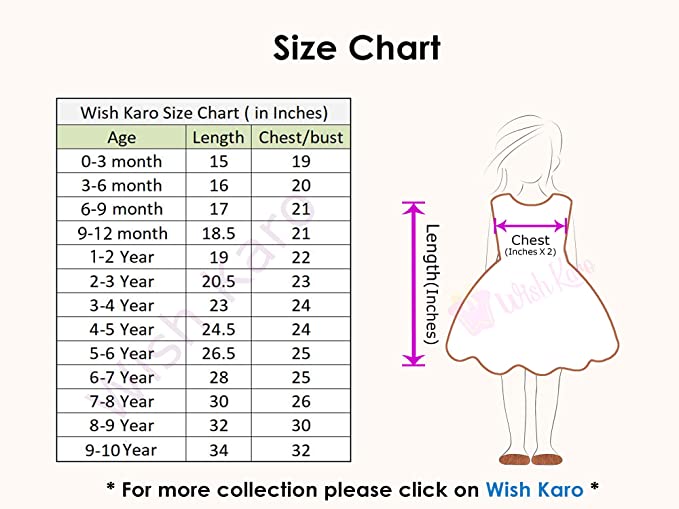 Wish Karo Baby Girls Frocks Dress-(csl331rd)