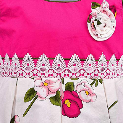 Wish Karo Baby Girls Frock Cotton Dress-(ctn282rd)