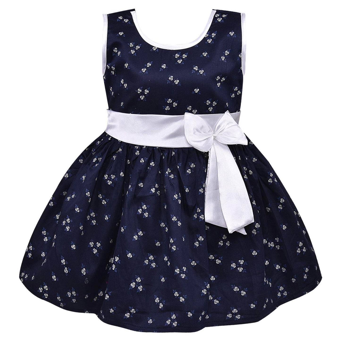 Wish Karo Girls Frock Dress for Kids-(ctn323whtnw)