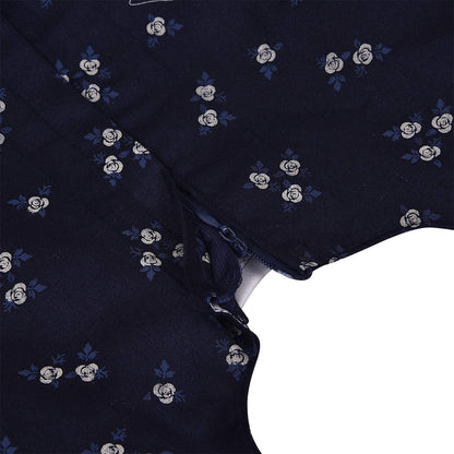 Girls Floral Bow Cotton Casual Dress