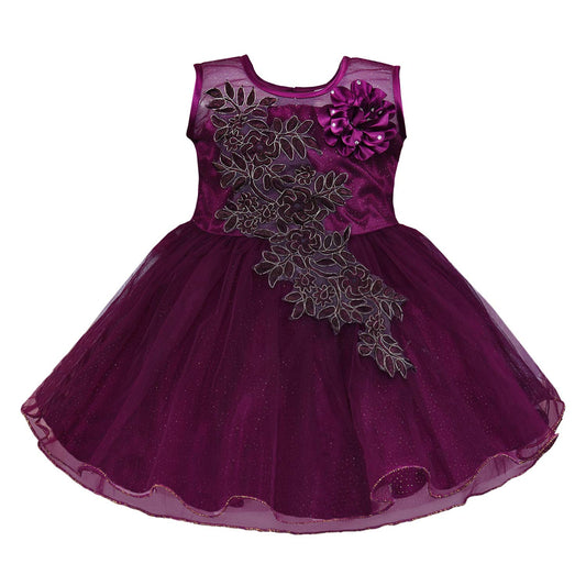 Wish Karo Baby Girl's A-Line Knee Length Dress(fe1051wn)