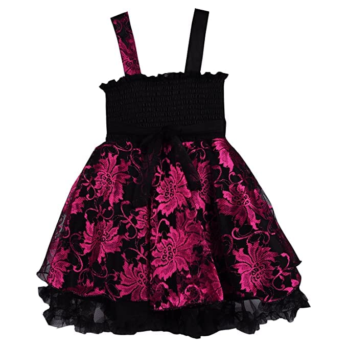 wish karo baby girls partywear frocks dress for girls fe1102pnkJKTWHTF