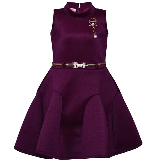 Wish Karo Baby Girl's A-Line Knee Length Dress(fe2438wn)