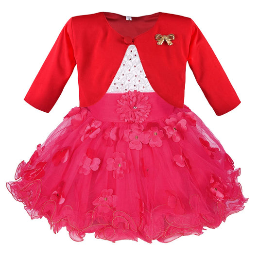 wish karo baby girls partywear frocks dress for girls fe2635redJKTRDS