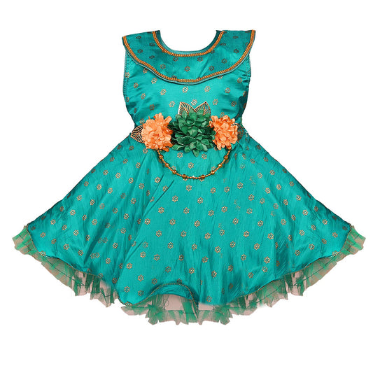 Wish Karo Kids Birthday Frock Dress (fe2654blu)