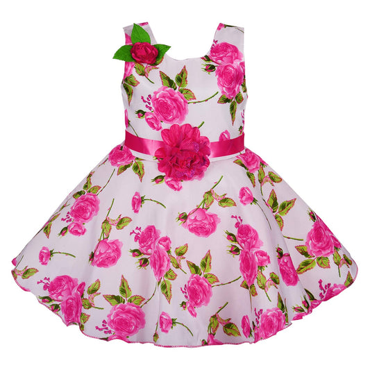 Baby Girls Party Wear Dress Birthday Frocks For Girls fe2678pnk - Wish Karo Party Wear - frocks Party Wear - baby dress