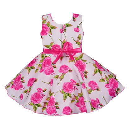 Baby Girls Party Wear Dress Birthday Frocks For Girls fe2678pnk - Wish Karo Party Wear - frocks Party Wear - baby dress