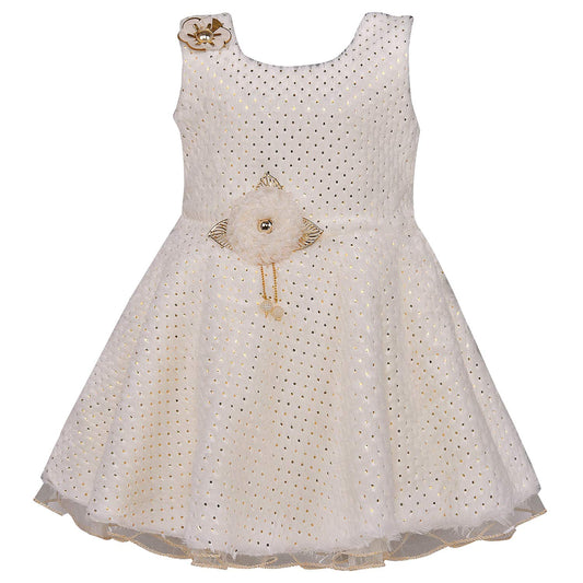 Wish Karo Baby Girls Partywear Frocks Dress For Girls (fe2689wht)