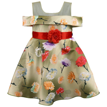 Baby Girls Frock Dress-fe2731rd - Wish Karo Party Wear - frocks Party Wear - baby dress