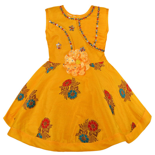 Baby Girls Frock Dress-fe2737y - Wish Karo Party Wear - frocks Party Wear - baby dress