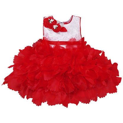 Baby Girls Frock Dress-fe2753rd - Wish Karo Party Wear - frocks Party Wear - baby dress