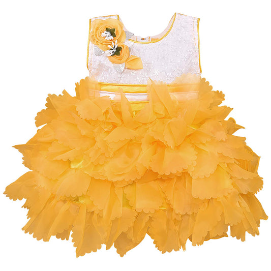 Baby Girls Frock Dress-fe2753y - Wish Karo Party Wear - frocks Party Wear - baby dress