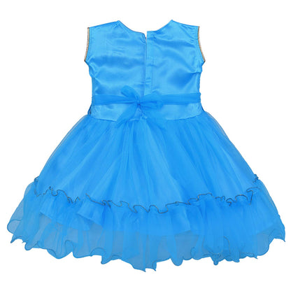 Wish Karo Baby Girls Partywear Frocks Dress For Girls (fe2773blu)