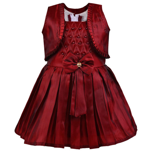 Wish Karo Baby Girls Partywear Dress Frocks For Girls (fe2785mrn)