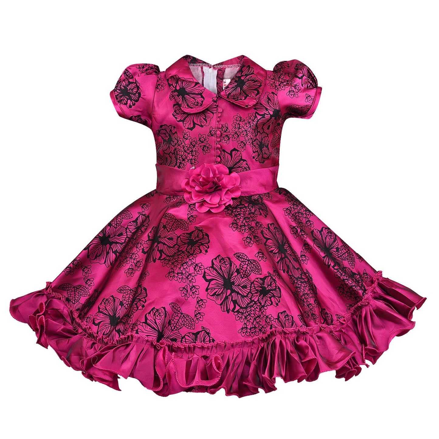 Wish Karo Baby Girls Partywear Frocks Dress For Girls (fe2787pnk)