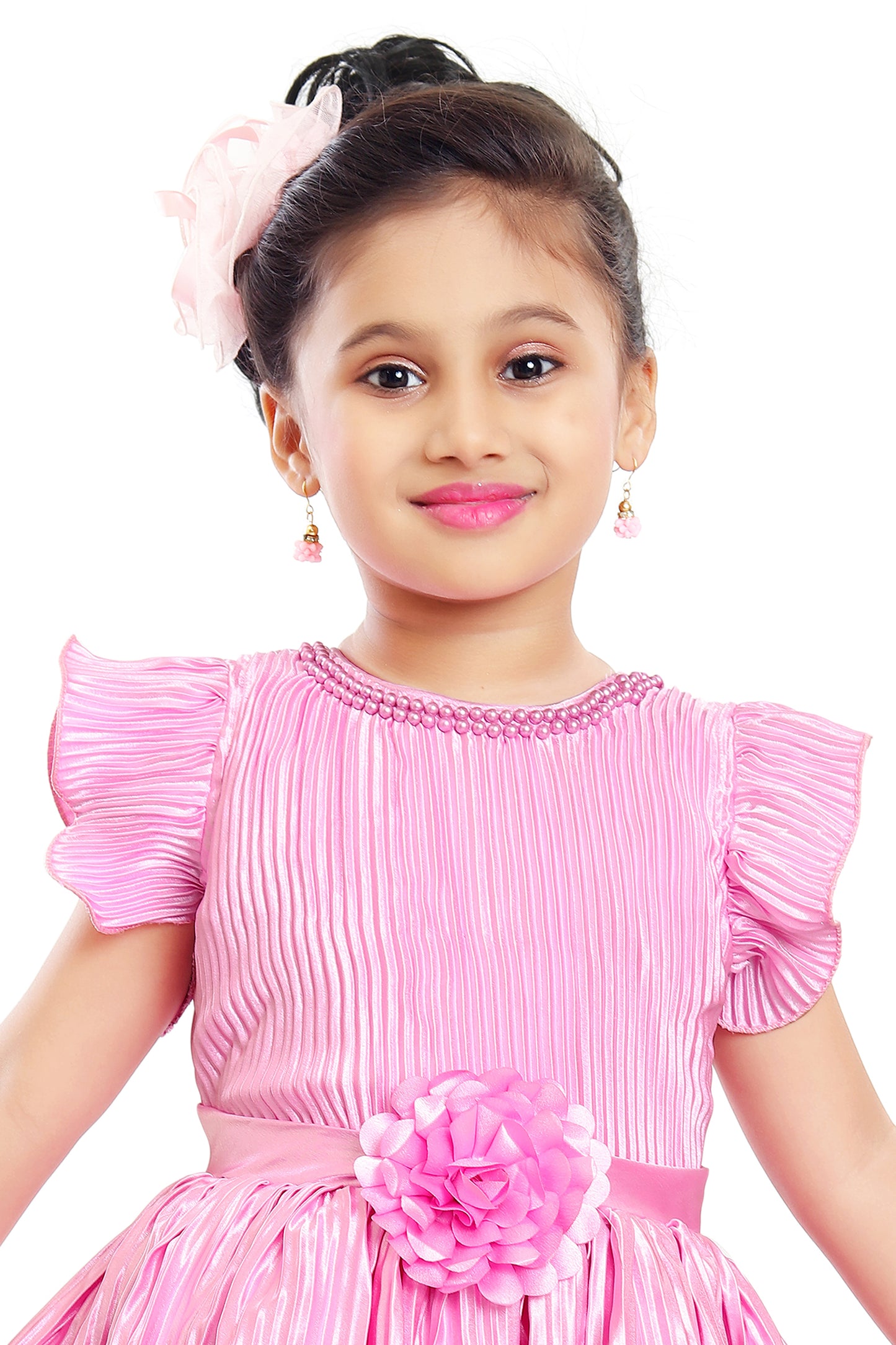 Wish Karo Baby Girls Partywear Frocks Dress For Girls (fe2789pnknw)