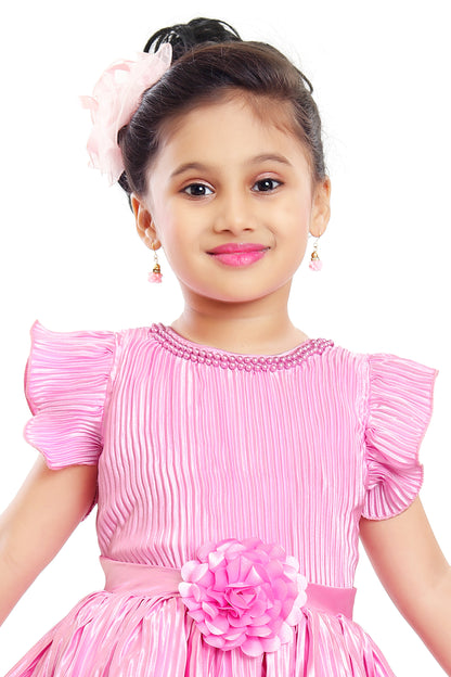 Wish Karo Baby Girls Partywear Frocks Dress For Girls (fe2789pnknw)