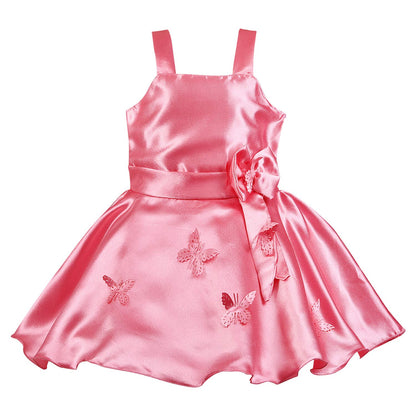 Baby Girls Frock Dress | Buy Peach Winter Festive & Wedding Baby Girls Dress with Fur Jacket