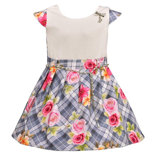 Baby Girls Frock Dress-fe2807pnk - Wish Karo Party Wear - frocks Party Wear - baby dress
