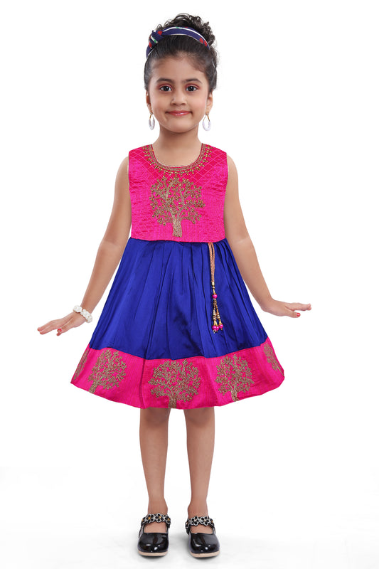 Girls Embroidered Ethnic Dress
