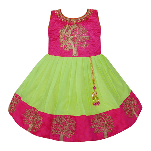 Wish karo Baby Girls Partywear Frocks Dress fe2913lgrn