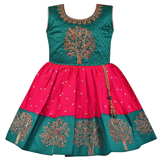 Girls Embroidered Partywear Frocks