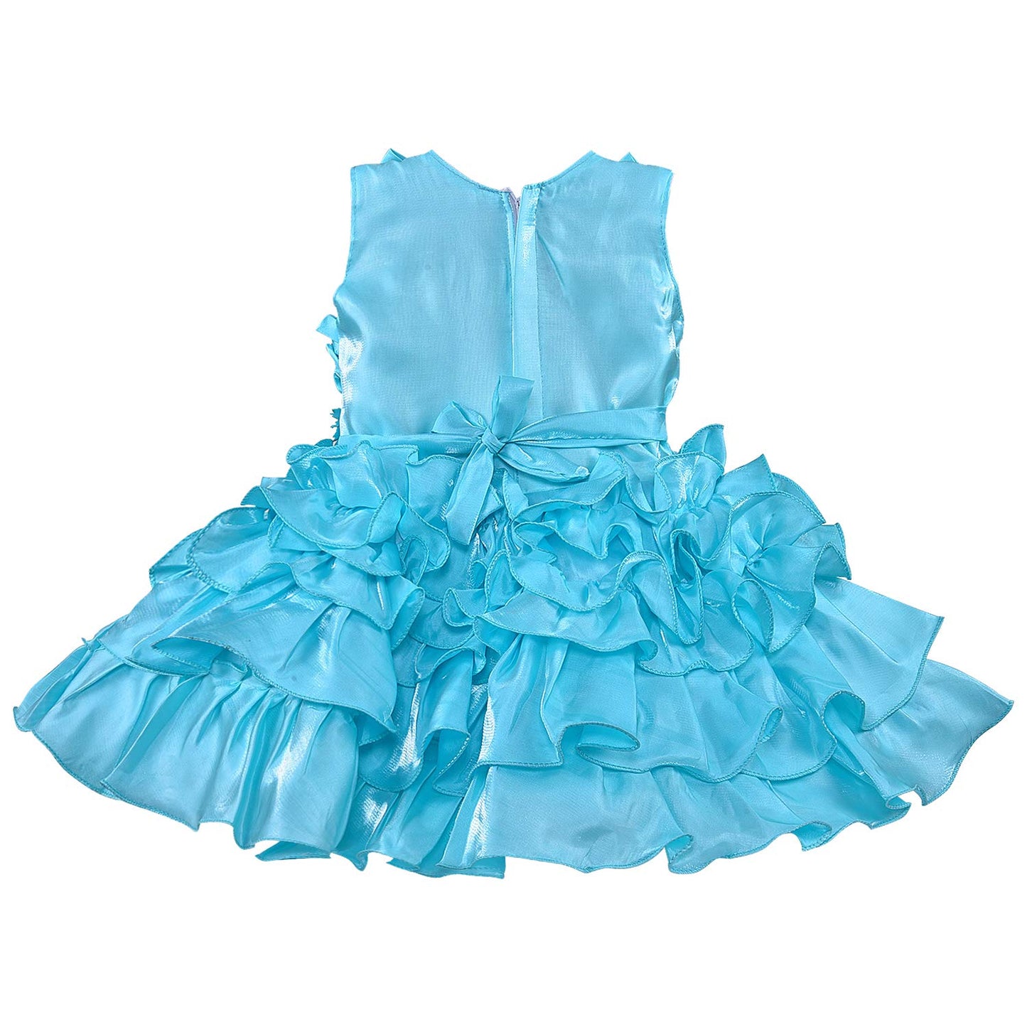 Wish Karo kids Partywear  Dress Frock (fe2921blu)